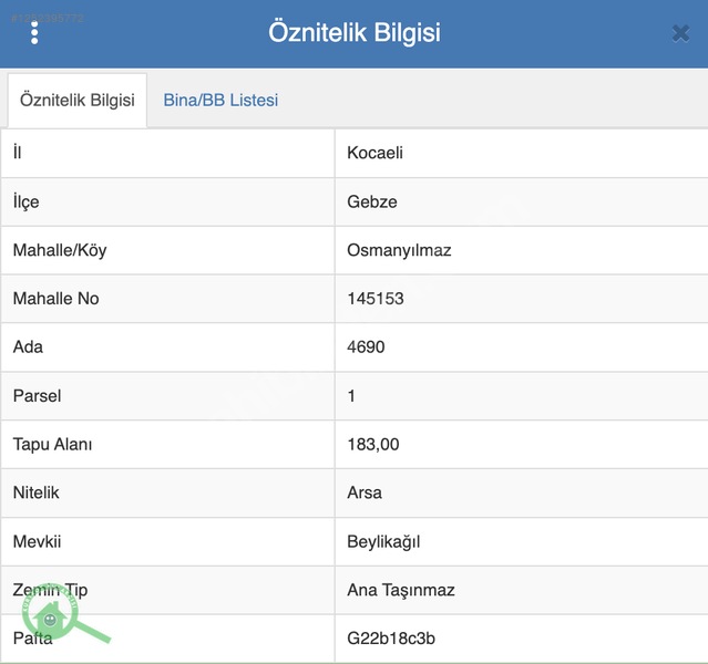 Gebze Ulus Mahallesi'nde -183 M2 - Konut İmarlı- Yatırımlık Arsa