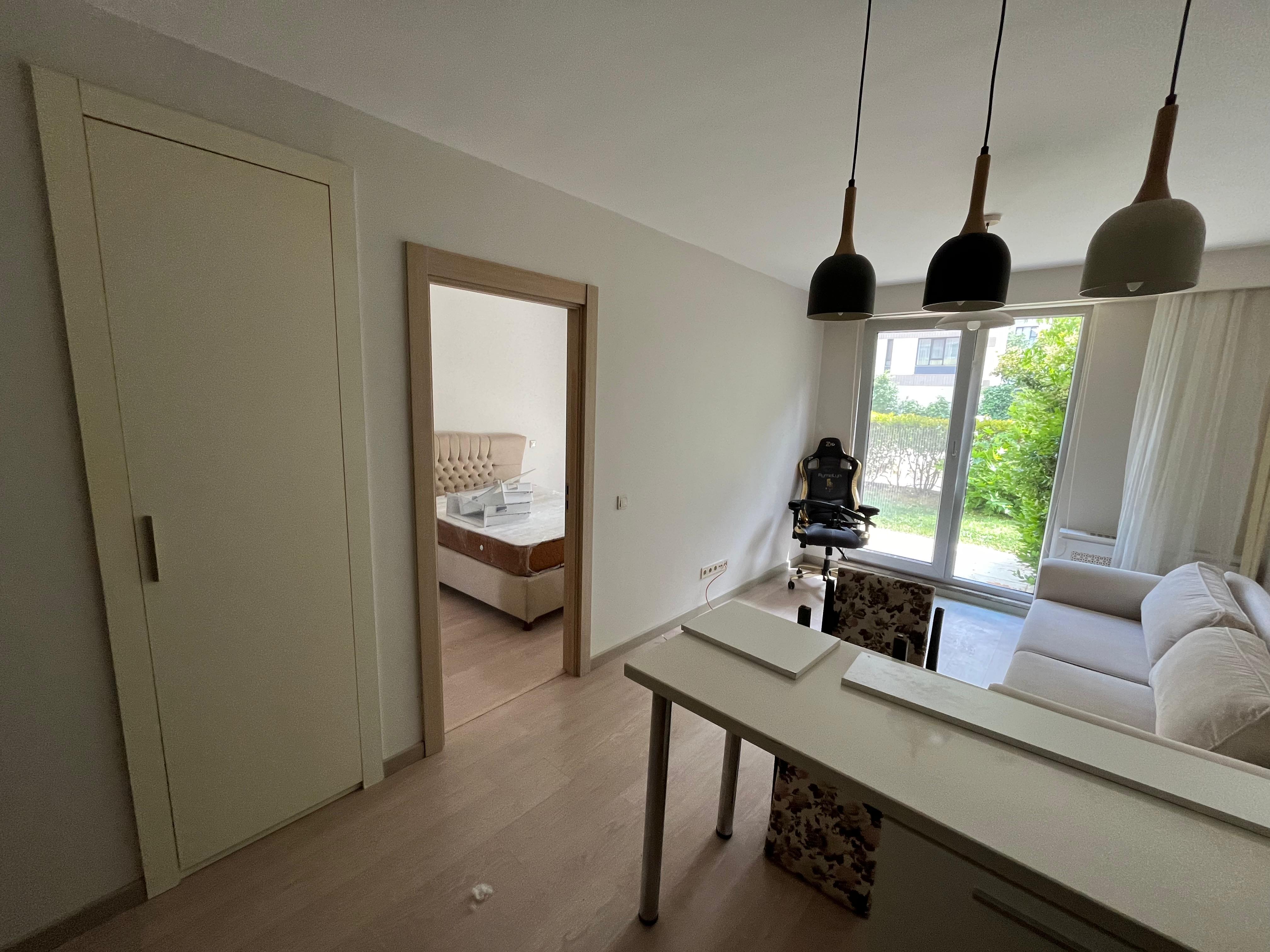 Yenişehir Kentplus Newport Kurtköy Kiralık Eşyalı 1+1 Bahçe Katı 